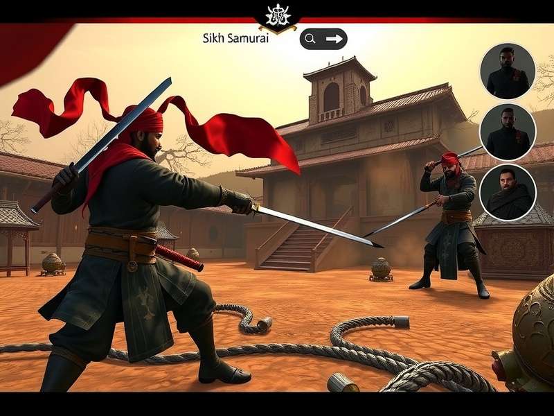 Sikh Samurai character customization options